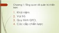 Bài giảng Quản trị chiến lược