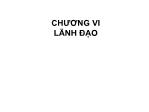 Bài giảng Quản trị học - Chương VI: Lãnh đạo