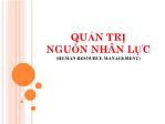 Bài giảng Quản trị nguồn nhân lực - Chương 1: Nhập môn quản trị nguồn nhân lực