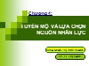 Bài giảng Quản trị nguồn nhân lực - Chương 4: Tuyển mộ và lựa chọn nguồn nhân lực - Lê Thị Hạnh