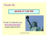 Chuyên đề Quản lý chi phí - Lương Đức Long