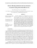 Factors affecting satisfaction and reuse intention of customers using online motorbike service