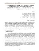 Factors affecting the acceptance of mobile advertising for consumers' purchase intentions in Vietnam: A case study in Ho Chi Minh City