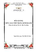 Giáo trình Giao tiếp trong kinh doanh - Bùi Tá Toàn (Phần 1)