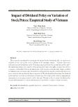 Impact of Dividend Policy on Variation of Stock Prices: Empirical Study of Vietnam