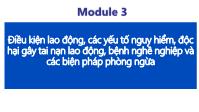 Modul 3: Điều kiện lao động, các yếu tố nguy hiểm, độc hại gây tai nạn lao động, bệnh nghề nghiệp và các biện pháp phòng ngừa