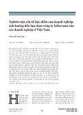 Nghiên cứu yếu tố đặc điểm của doanh nghiệp ảnh hưởng đến lựa chọn công ty kiểm toán của các doanh nghiệp ở Việt Nam