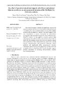 The effect of perceived educational support, self-efficacy and planned behavior predictors on entrepreneurial intention of Ho Chi Minh City University students