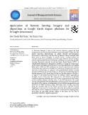 Application of Remote Sensing Imagery and Algorithms in Google Earth Engine platform for Drought Assessment