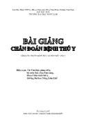 Bài giảng Chẩn đoán bệnh thú y (Dùng cho chuyên ngành thú y và chăn nuôi thú y)