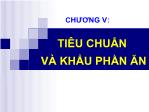 Bài giảng Dinh dưỡng động vật - Chương 5: Tiêu chuẩn và khẩu phần ăn