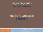 Bài giảng Dược lý học thú y - Chương 10: Thuốc kháng sinh