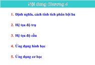 Bài giảng Giải tích 2 - Chương 4 - Nguyễn Văn Quang