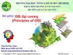 Bài giảng GIS đại cương (Principles of GIS) - Giới thiệu môn học - Nguyễn Duy Liêm