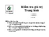 Bài giảng Six sigma - Chương 13: Kiểm tra giá trị trung bình