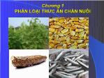 Bài giảng Thức ăn chăn nuôi - Chương 1: Phân loại thức ăn chăn nuôi