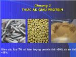 Bài giảng Thức ăn chăn nuôi - Chương 3: Thức ăn giàu Protein
