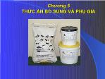 Bài giảng Thức ăn chăn nuôi - Chương 5: Thức ăn bổ sung và phụ gia