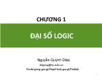 Bài giảng Toán rời rạc - Chương 1: Đại số logic - Nguyễn Quỳnh Diệp