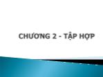 Bài giảng Toán rời rạc - Chương 2.1: Tập hợp