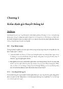 Bài giảng Xác suất thống kê - Chương 5: Kiểm định giả thuyết thống kê - Nguyễn Thị Thu Thủy
