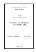 Đề tài Ứng dụng của tích phân trong thực tiễn - Phan Hữu Hiệu