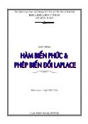 Giáo trình Hàm biến phức và phép biến đổi Laplace - Ngô Hữu Tâm