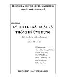 Giáo trình Lý thuyết xác suất và thống kê ứng dụng - Nguyễn Huy Hoàng