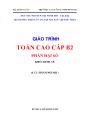 Giáo trình Toán cao cấp B2 - Nguyễn Thị Minh Thư