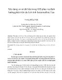 Xây dựng cơ sở dữ liệu trong GIS phục vụ định hướng phát triển du lịch tỉnh Savannakhet, Lào