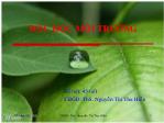 Bài giảng Độc học môi trường - Chương 1: Tổng quan độc học môi trường - Nguyễn Thị Thu Hiền