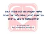 Bài thuyết trình Biến thiên nhịp tim ở bệnh nhân bệnh tim thiếu máu cục bộ mạn tính có phải yếu tố tiên lượng? - Lương Công Thức