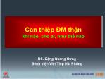 Bài thuyết trình Can thiệp động mạch thận khi nào, cho ai, như thế nào - Đặng Quang Hưng