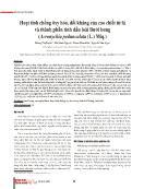 Hoạt tính chống ôxy hóa, đối kháng của cao chiết từ lá và thành phần tinh dầu loài Bưởi bung (Acronychia pedunculata (L.) Miq.)