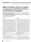 Nghiên cứu đánh giá ô nhiễm môi trường đất và công tác quản lý chất thải rắn tại khu vực mỏ than Núi Béo, tỉnh Quảng Ninh