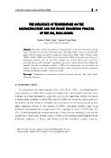 The influence of temperature on the microstructure and the phase transition process of the SiO₂ bulk model