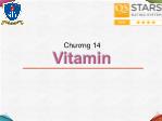 Bài giảng Hóa sinh - Chương 14: Vitamin