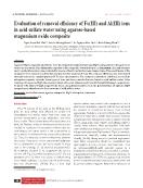 Evaluation of removal efficiency of Fe(III) and Al(III) ions in acid sulfate water using agarose-based magnesium oxide composite