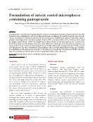 Formulation of enteric coated microspheres containing pantoprazole