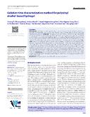 Gelation time characterization method for polyvinyl alcohol-based hydrogel