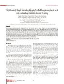 Nghiên cứu lý thuyết khả năng hấp phụ 2,4-dichlorophenoxylacetic acid trên carbon hoạt tính biến tính bởi Fe và Ag