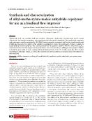 Synthesis and characterization of alkyl-methacrylate-maleic anhydride copolymer for use as a biodiesel flow improver
