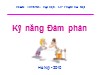 Bài giảng Kỹ năng đàm phán