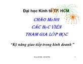 Bài giảng Kỹ năng giao tiếp trong kinh doanh - Chương 5: Thông điệp