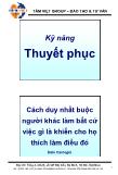 Bài giảng Kỹ năng thuyết phục