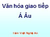 Bài giảng Văn hóa giao tiếp Á Âu