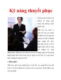 Kỹ năng thuyết phục