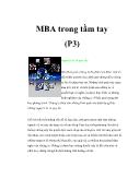 MBA trong tầm tay (Phần 3)