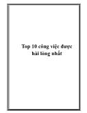 Top 10 công việc được hài lòng nhất