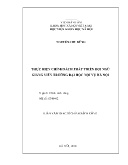 Luận án Thực hiện chính sách phát triển đội ngũ giảng viên Trường Đại học Nội vụ Hà Nội